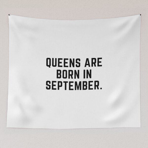 Item preview, Queens are born in september. September birthday month. Virgo or Libra.  Font design.  designed and sold by theslowdown.