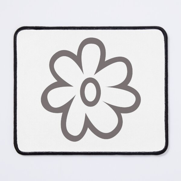 Item preview, White flower on gray designed and sold by Ninaeva.