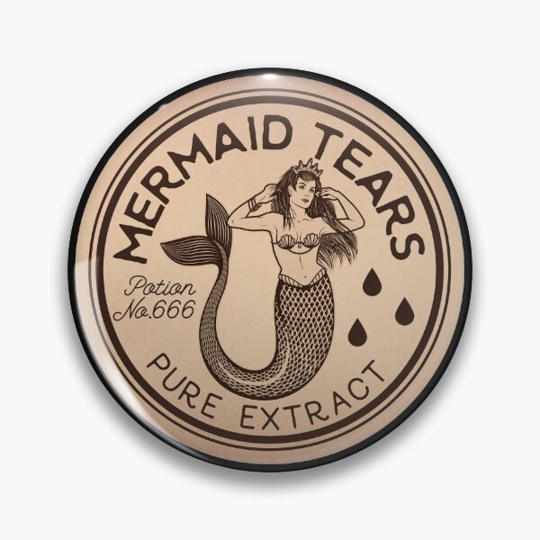 Item preview, Mermaid Tears Potion Vintage Label designed and sold by KrisSidDesigns.