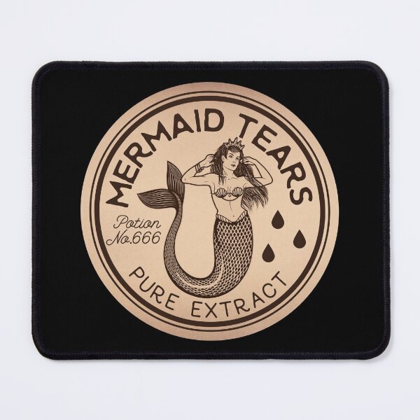 Item preview, Mermaid Tears Potion Vintage Label designed and sold by KrisSidDesigns.