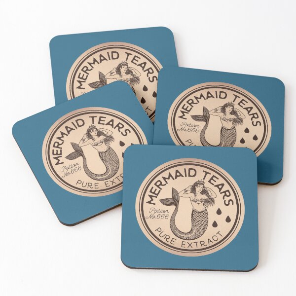 Item preview, Mermaid Tears Potion Vintage Label designed and sold by KrisSidDesigns.