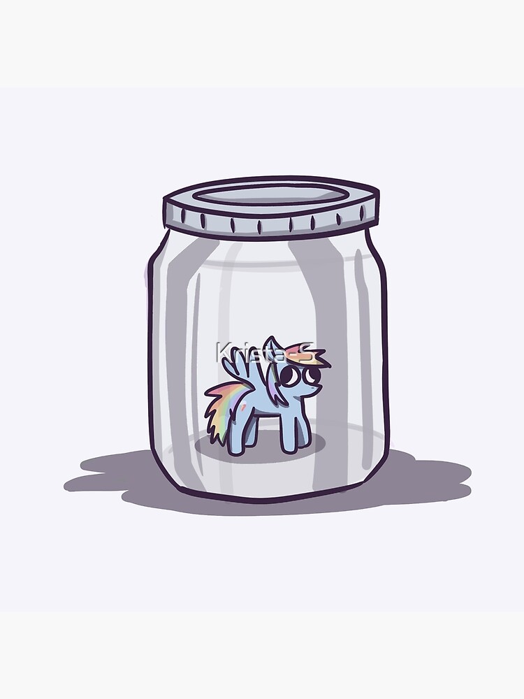 Rainbow dash jar