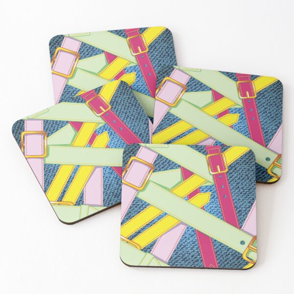 Item preview, Colorful belts on the jeans designed and sold by JoyColorLove.