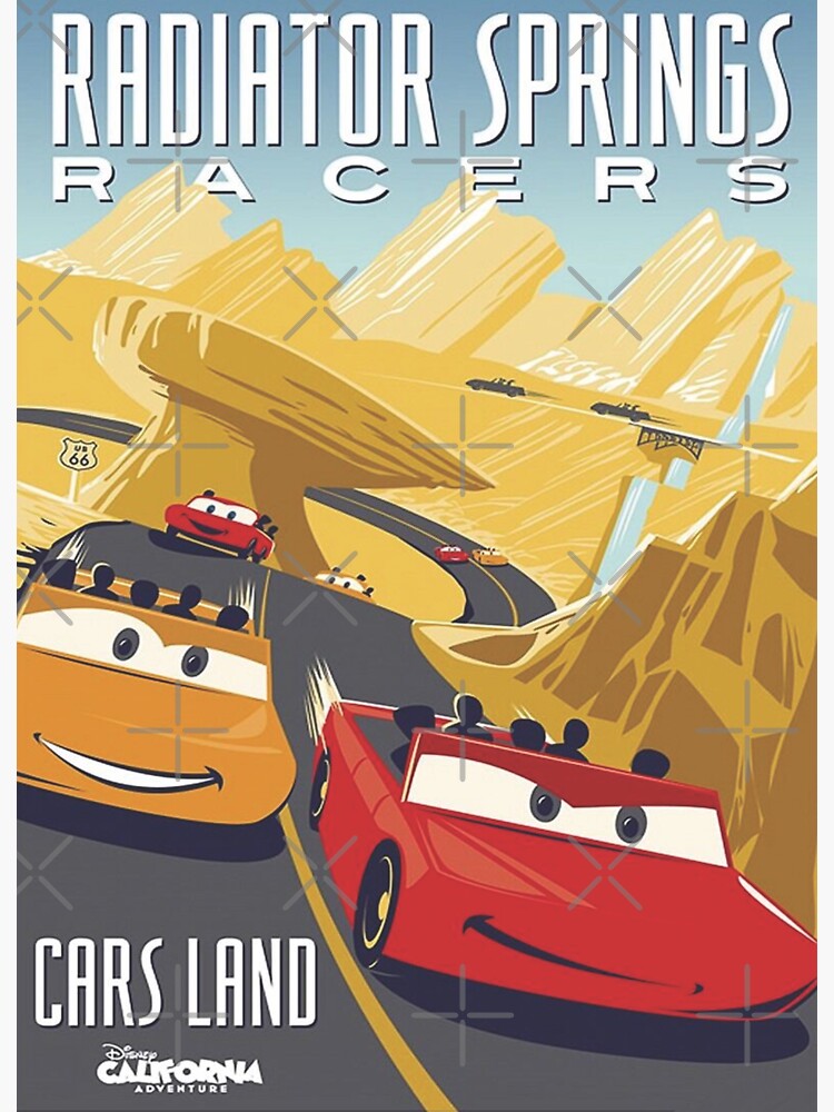 "Radiator Springs Racers" Sticker for Sale by FandomStadium Redbubble