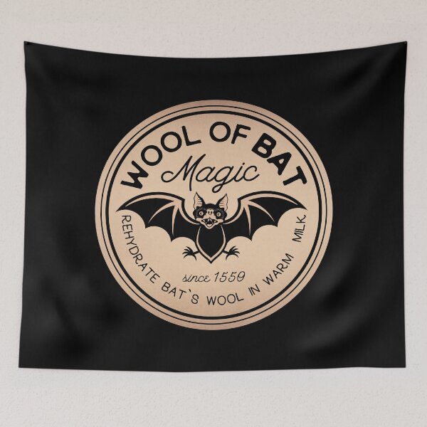 Item preview, Wool of Bat Potion Vintage Label designed and sold by KrisSidDesigns.