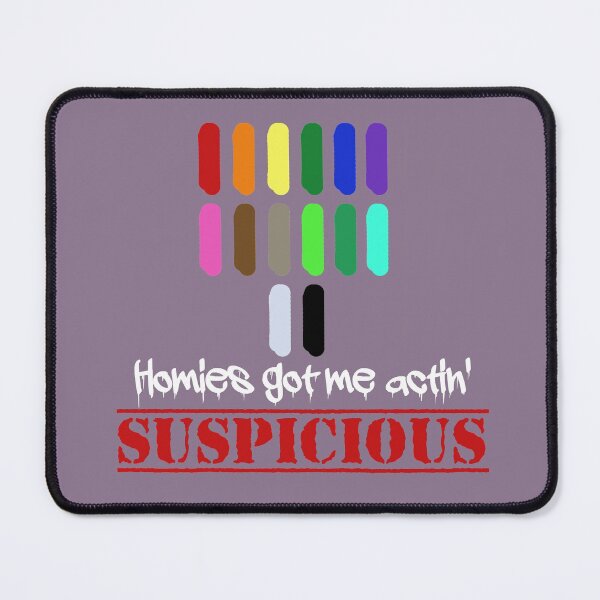 Item preview, Amogus Suspicious Homies designed and sold by Gentle-Doves.