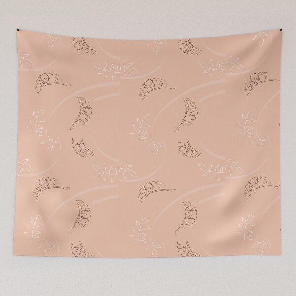 Item preview, Minimal Abstract Leaf Pattern designed and sold by ExploreTheStore.