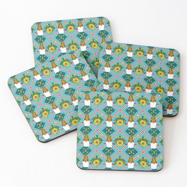 Item preview, Cute Gnome Santa Sunflower seamless pattern designed and sold by AnyMage.