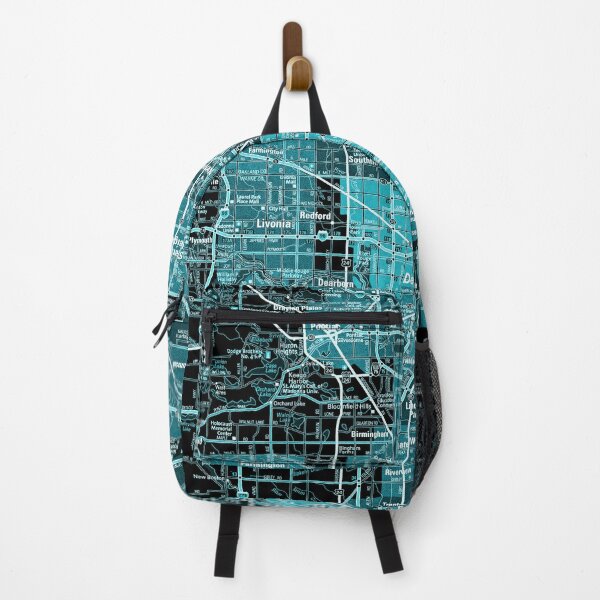 Item preview, Detroit Michigan road map designed and sold by Brent Zittel.
