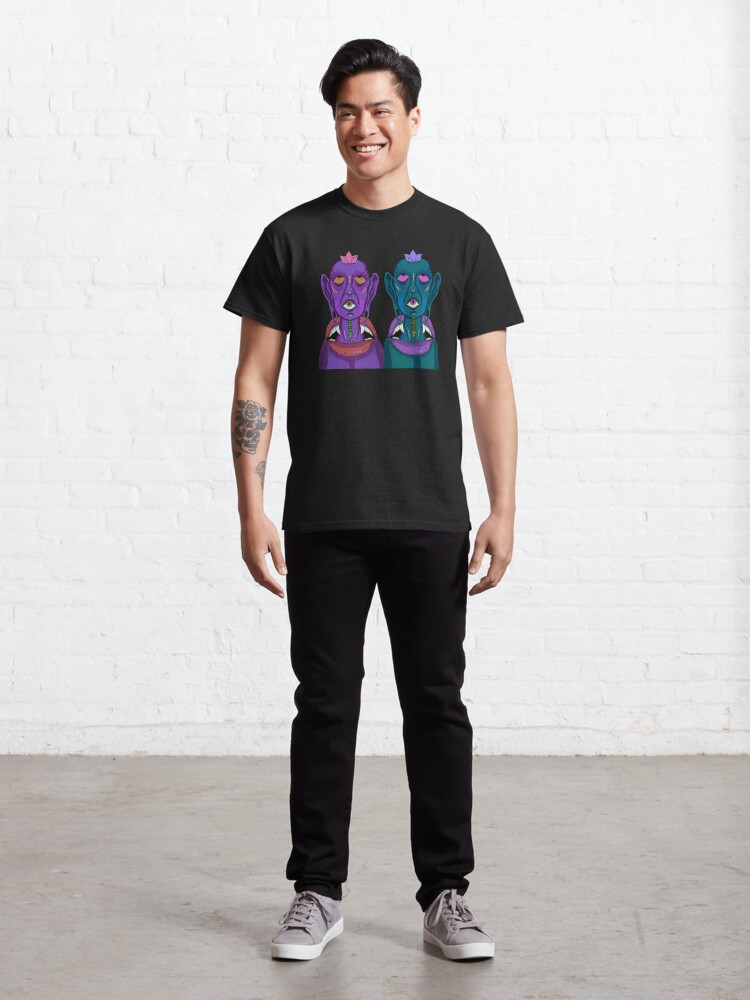 Alternate view of Third Eye Spiritual Twins Classic T-Shirt