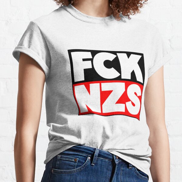 Vista previa del artículo con la obra «FCK NZS - Joder NZS», diseñado y vendido por Ahmedhod.