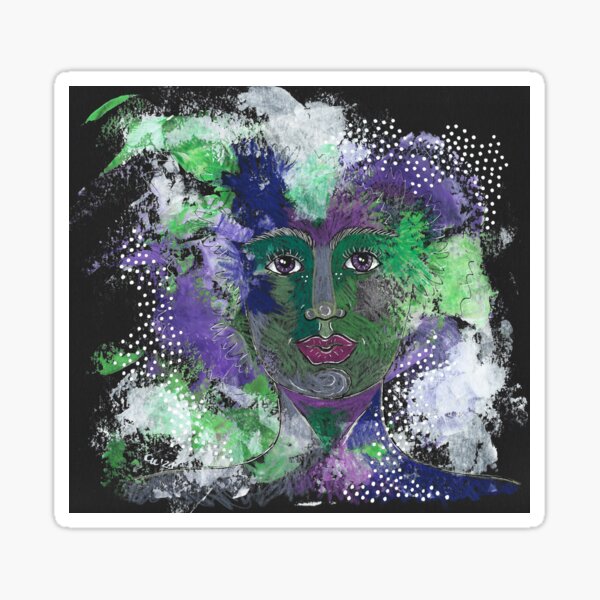 Exploration Portrait: Grow Bold Sticker