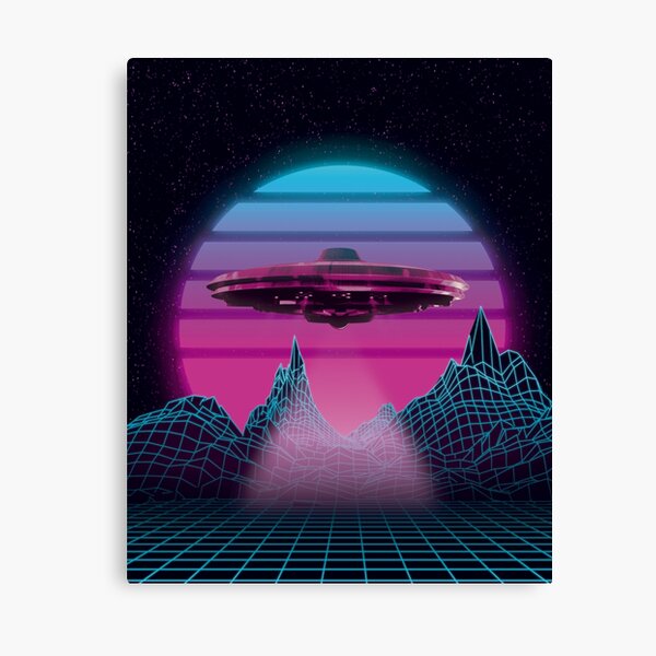 Item preview, sythwave ufo designed and sold by BeCoolArt.