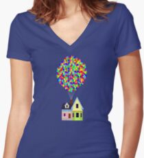 Up! House Women's Fitted V-Neck T-Shirt