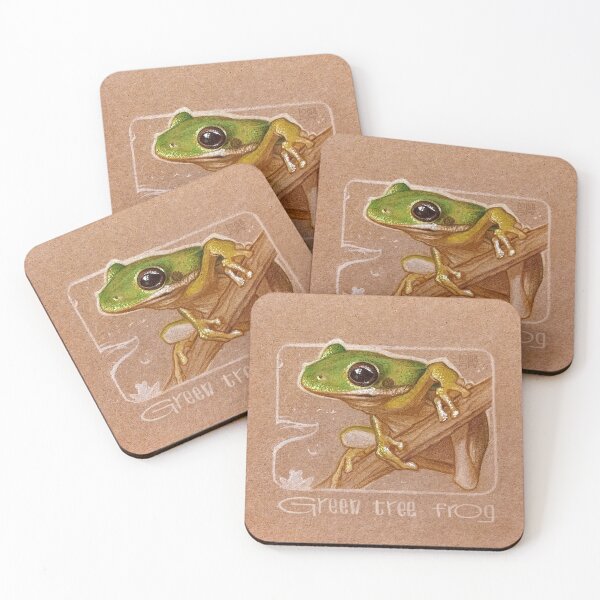 Item preview, Green tree frog designed and sold by LoisaArt.