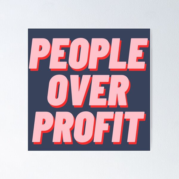 Item preview, People Over Profit designed and sold by polishalpaca.