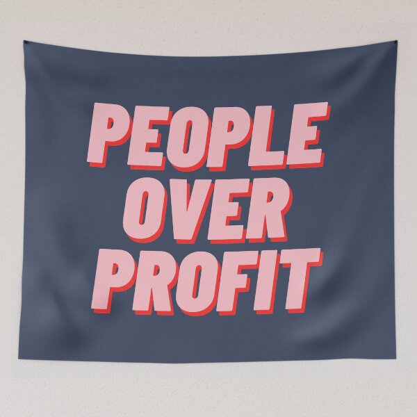 Item preview, People Over Profit designed and sold by polishalpaca.
