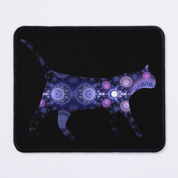 Item preview, Deliciously Purple Fractal Flame Feline ~ Cool Cat Art! designed and sold by ChaosEmporium.