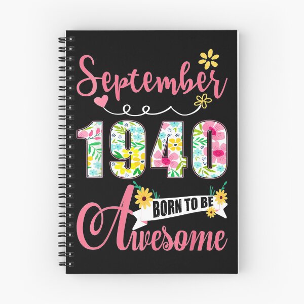 Item preview, 81st Birthday Floral Gift For Women Born In September 1940 designed and sold by LKTankdesign.