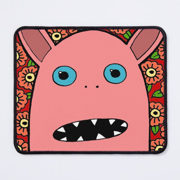 Item preview, Pink Monster with Flowers designed and sold by SquashBlossom1.