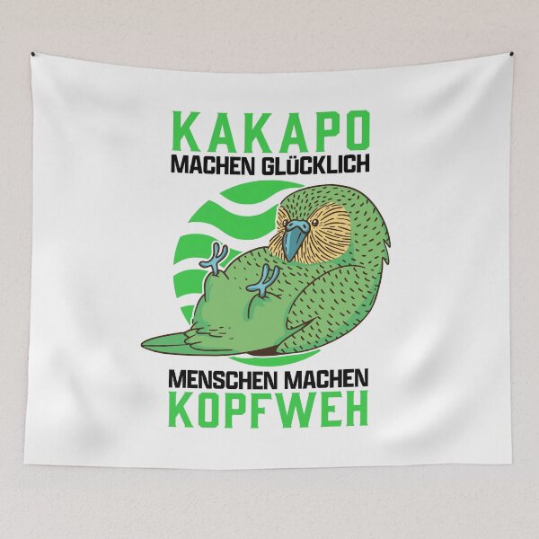 Item preview, Kakapo headache bird New Zealand parrot saying designed and sold by madgrfx.