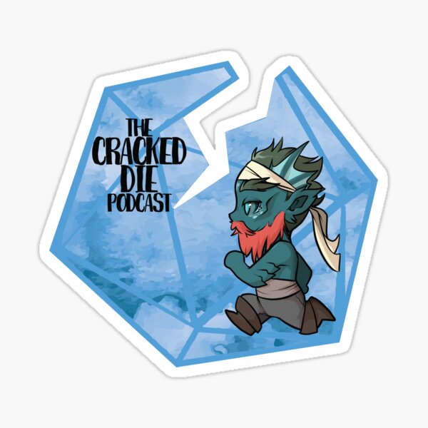 Cracked Die Classic Chibi Run - Aaron Sticker