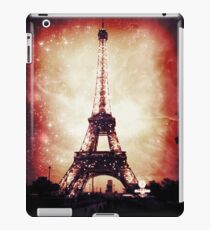 Eiffel Tower, Red Night iPad Case/Skin