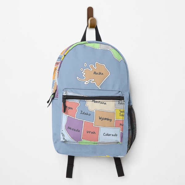 Item preview, United States Map, Hand drawn with state names, US map designed and sold by mashmosh.