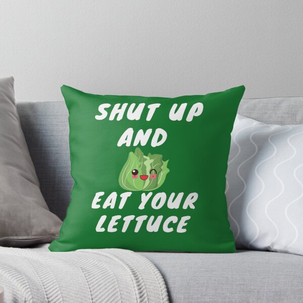 Item preview, Shut up and eat your lettuce-Foodies sticker designed and sold by medoutfits.
