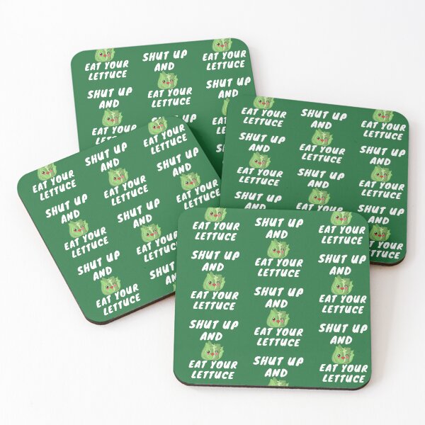 Item preview, Shut up and eat your lettuce-Foodies sticker designed and sold by medoutfits.