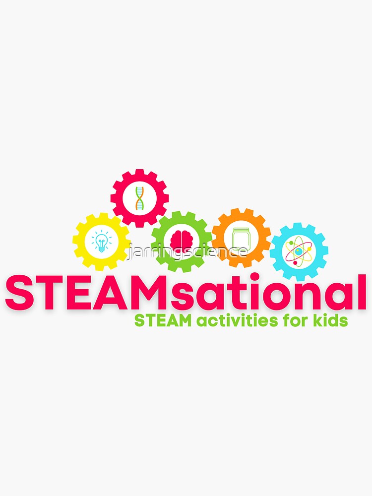 Thumbnail 3 of 3, Sticker, STEAMsational STEAM Activities for Kids designed and sold by jarringscience.