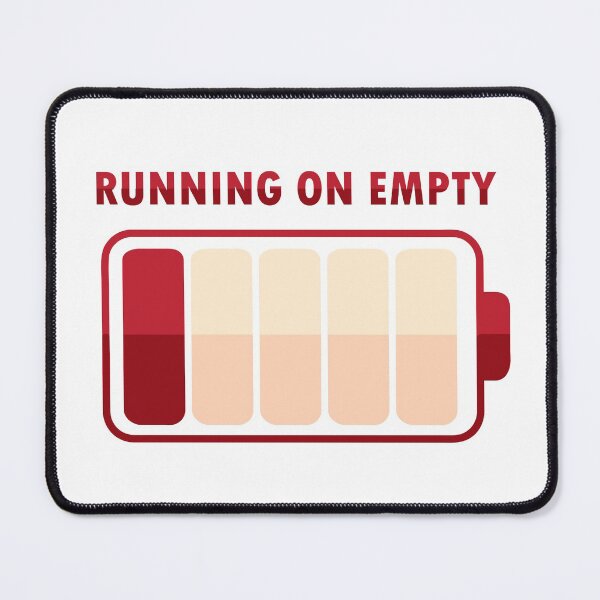 Item preview, Running on Empty (Red Edition) designed and sold by SarcasticWords.