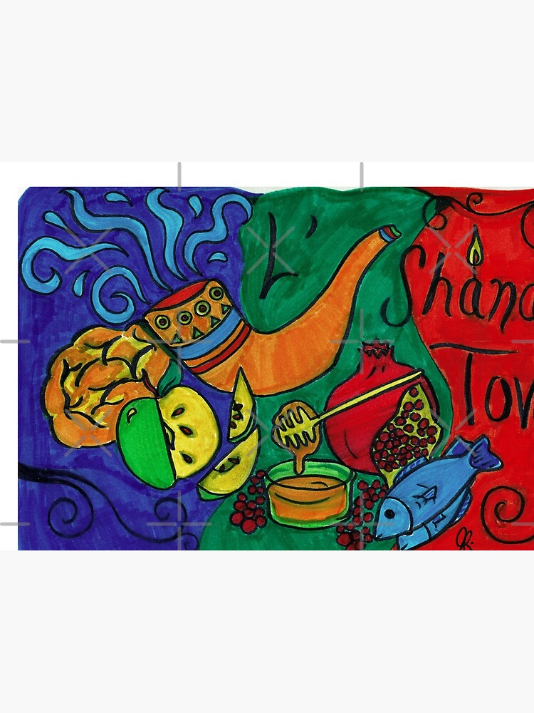 L'Shana Tova Happy Rosh Hashanah Greeting Card by joeypokes