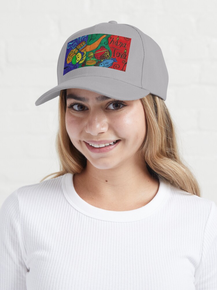 Alternate view of L'Shana Tova Happy Rosh Hashanah Greeting Card Cap
