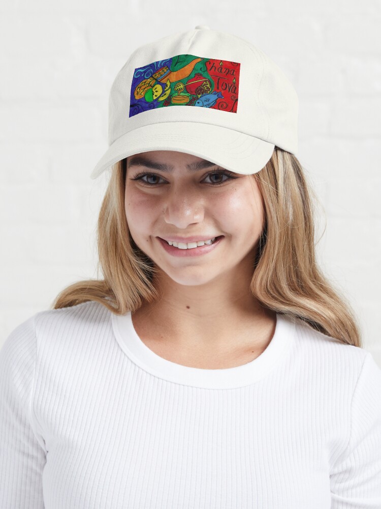 Alternate view of L'Shana Tova Happy Rosh Hashanah Greeting Card Cap