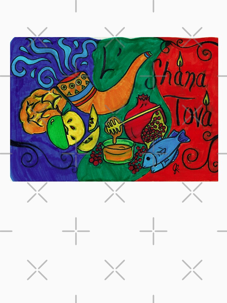 L'Shana Tova Happy Rosh Hashanah Greeting Card by joeypokes