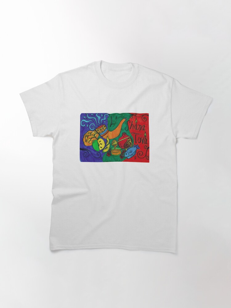 Alternate view of L'Shana Tova Happy Rosh Hashanah Greeting Card Classic T-Shirt