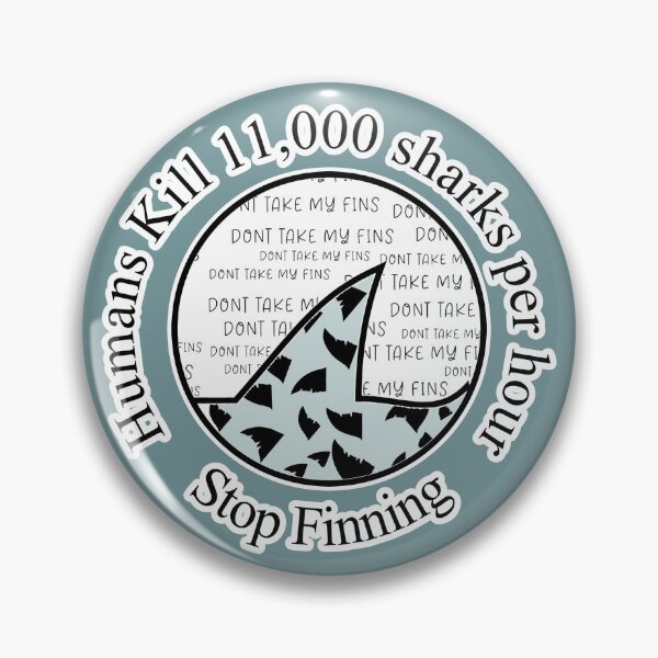 Item preview, Humans Kill 11,000 Sharks Per Hour Stop Finning designed and sold by SmileThreads.