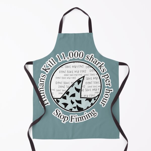 Item preview, Humans Kill 11,000 Sharks Per Hour Stop Finning designed and sold by SmileThreads.