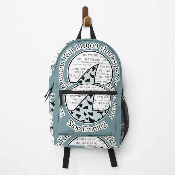 Item preview, Humans Kill 11,000 Sharks Per Hour Stop Finning designed and sold by SmileThreads.
