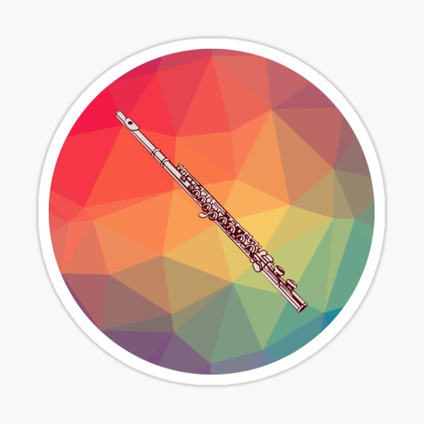 "Flute" Sticker for Sale by MarleenMichels Redbubble