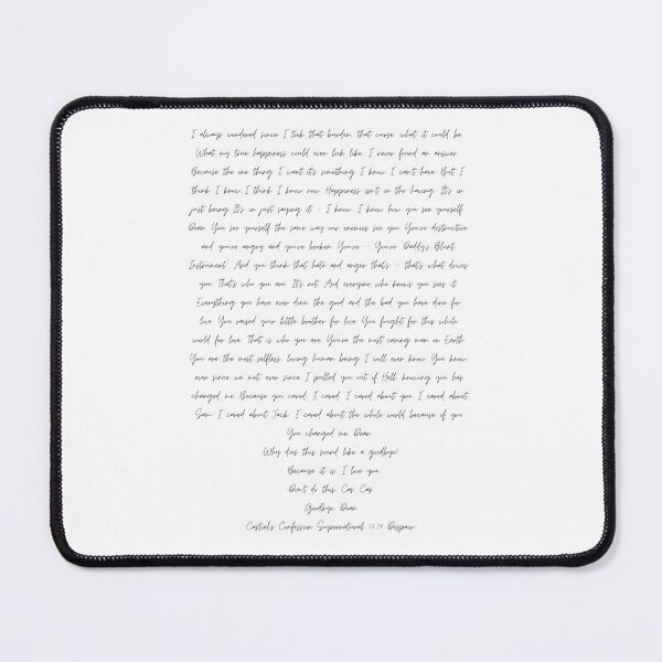 Item preview, castiel confession speech supernatural destiel designed and sold by LannisterOnMars.