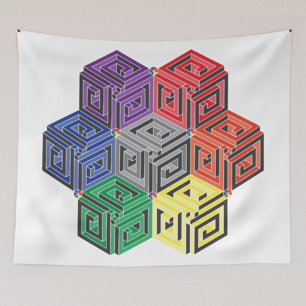 Item preview, fibocube tesseract designed and sold by atomisks-shop.