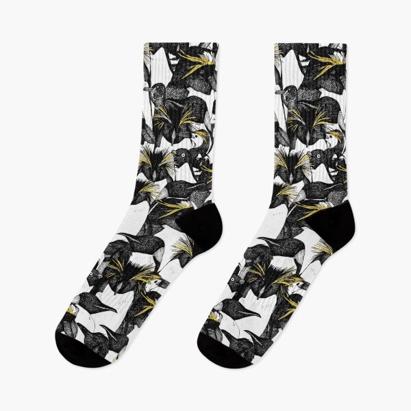 Item preview, just penguins black white yellow designed and sold by scrummy.