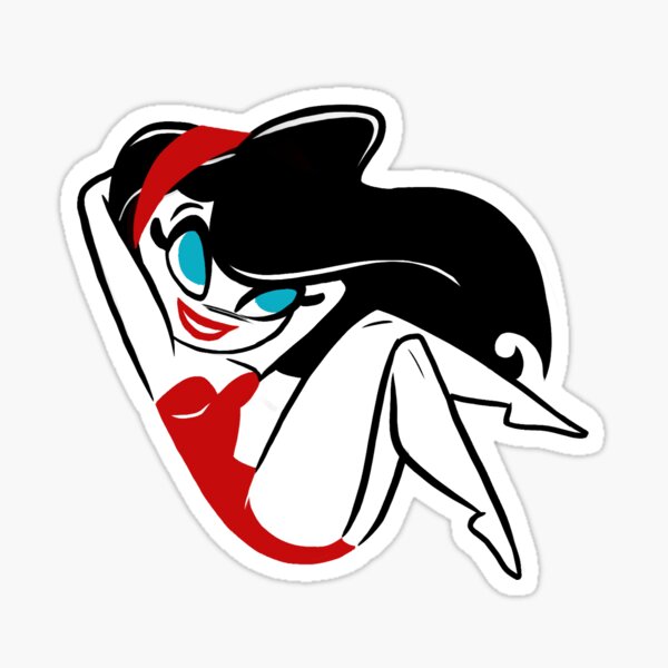 Red Girlie Sticker