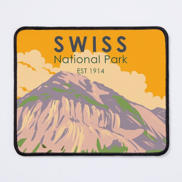 Item preview, Swiss National Park Switzerland Vintage designed and sold by KrisSidDesigns.