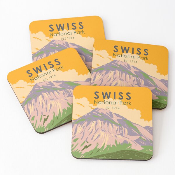 Artikelvorschau, Schweizer Nationalpark Schweiz Vintage entworfen und verkauft von KrisSidDesigns.