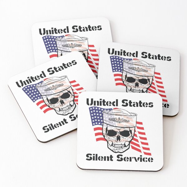 Item preview, US Silent Service Sailor Skull with American Flag designed and sold by MadMando.