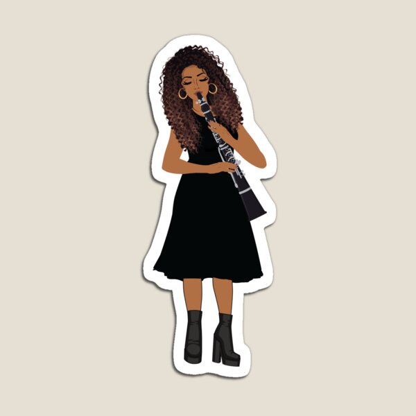 Item preview, Clarinet Girl Playing designed and sold by Erika Gates.