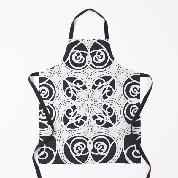 Aperçu de l'œuvre Elegant, ornamental, lines, navy blue, white créée et vendue par Svitac.